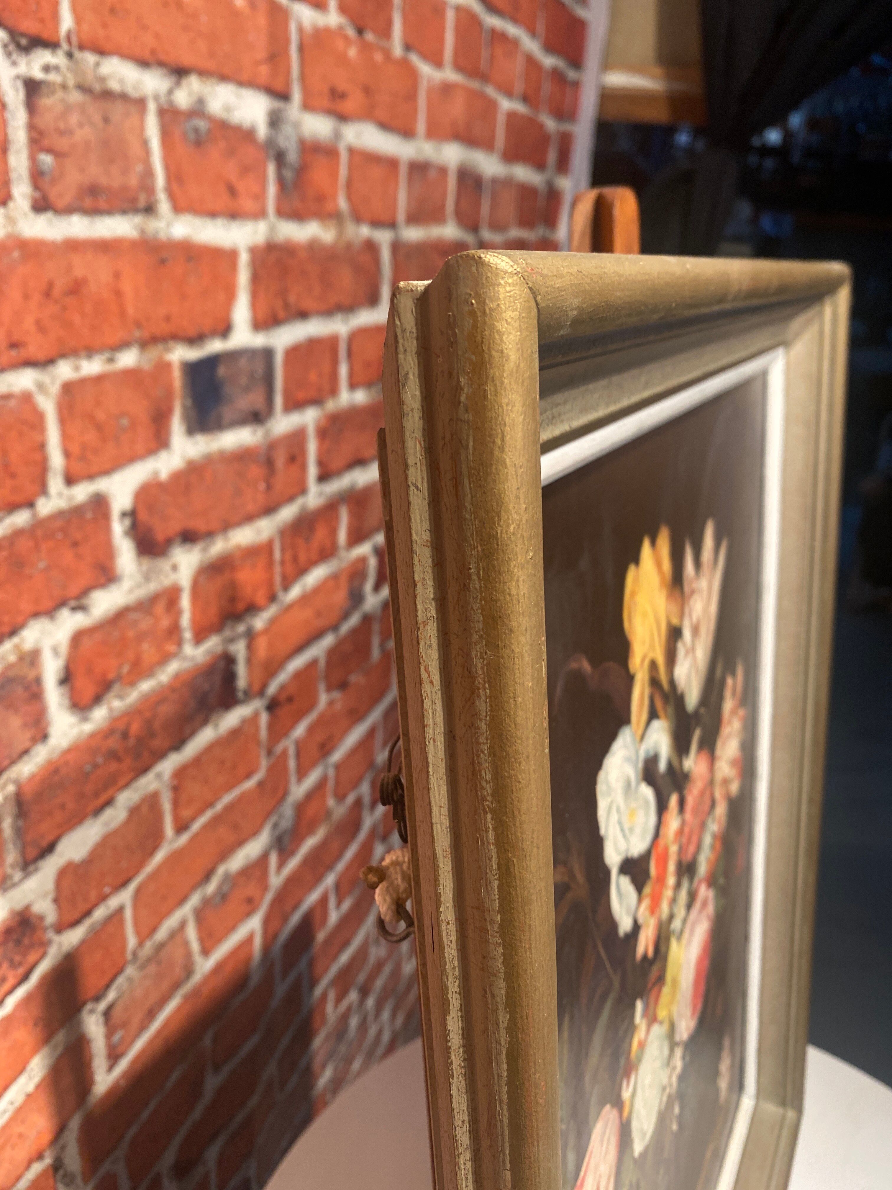 Still life painting on canvas