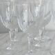 8 verres à vin en verre cristal ciselé