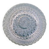 Round cast glass ceiling lamp