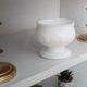 Old-footed cup in white opaline