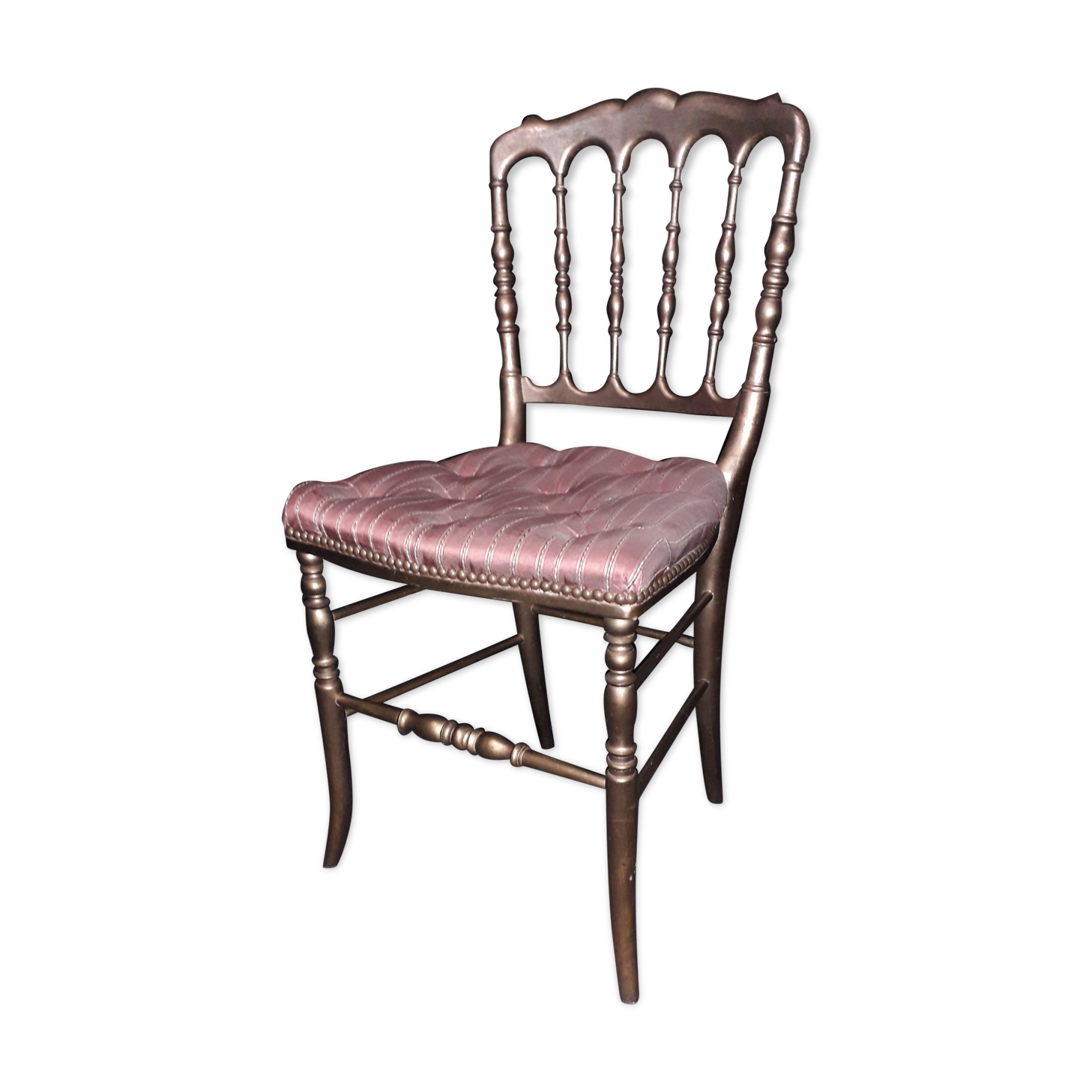 Chaise dorée Napoléon lll
