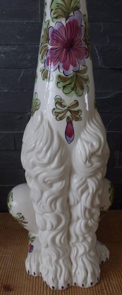 Large earthenware dog made in Italy