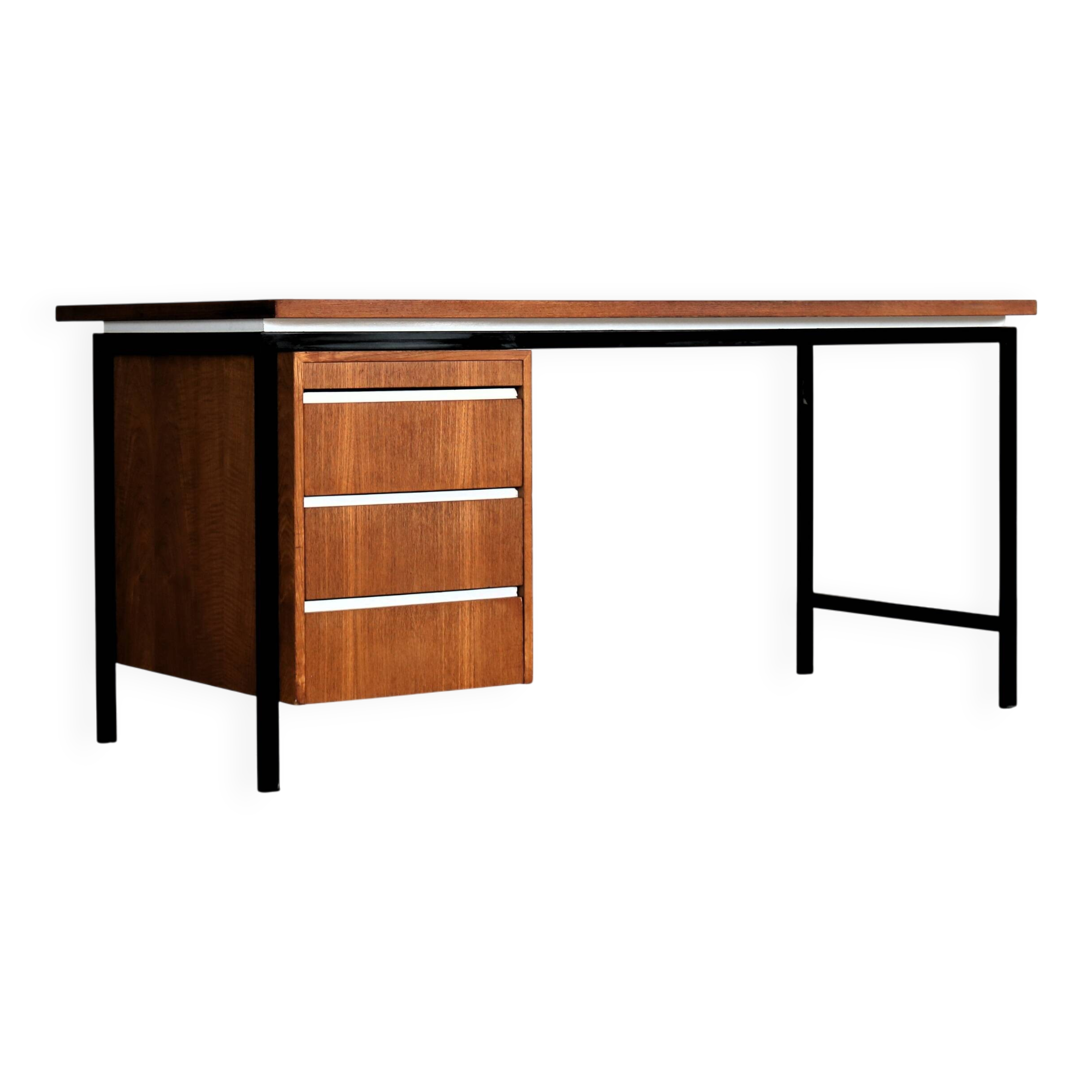 Bureau vintage | teck | métal | années 1960