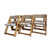 Six pine chairs in the 1970s