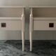 Paire de chevets scandinaves en bois blanc