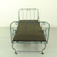 Foldable metal daybed with new webbing and upholstery