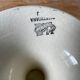 Old compotier on foot shower in Sarreguemines earthenware, Rusticana collection
