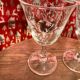 Set of 3 pretty Enghien Luminarc mulled wine glasses