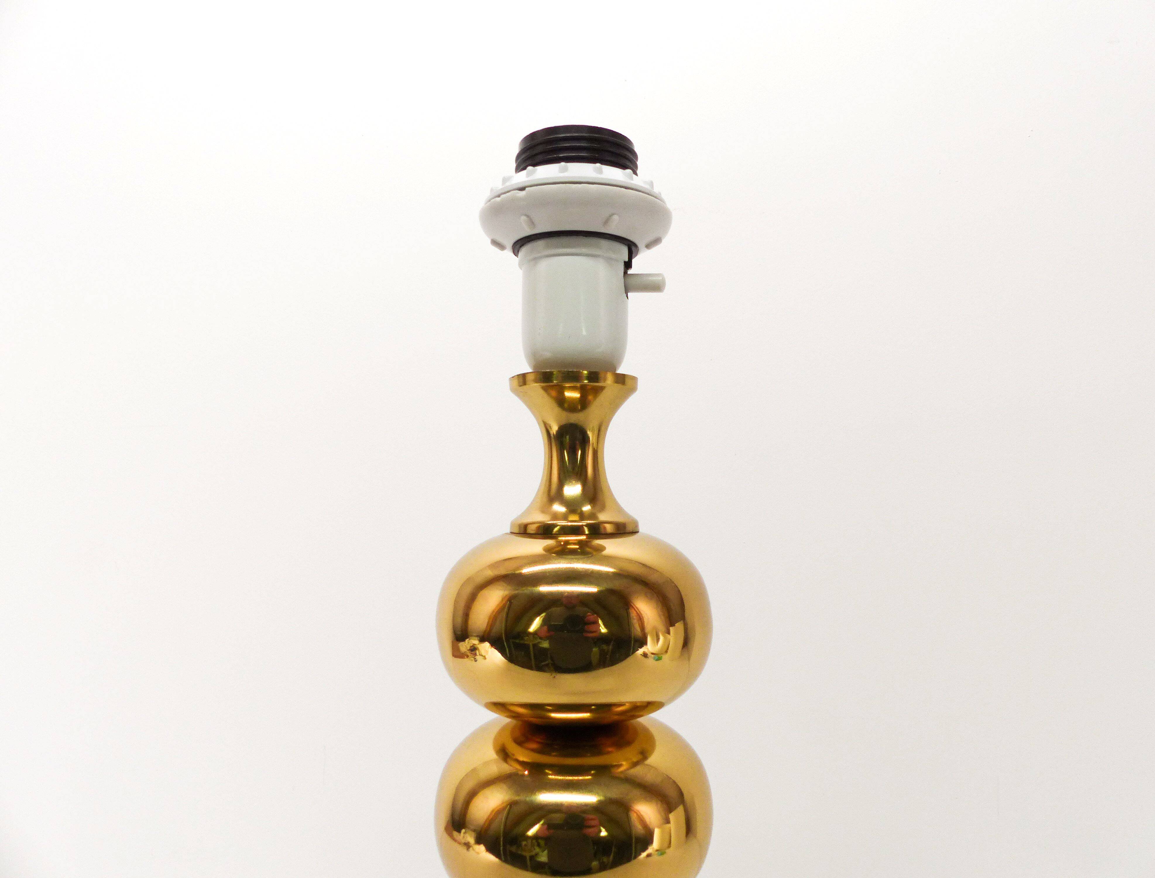 ENCO 1960 Scandinavian gilded brass ball lamp base