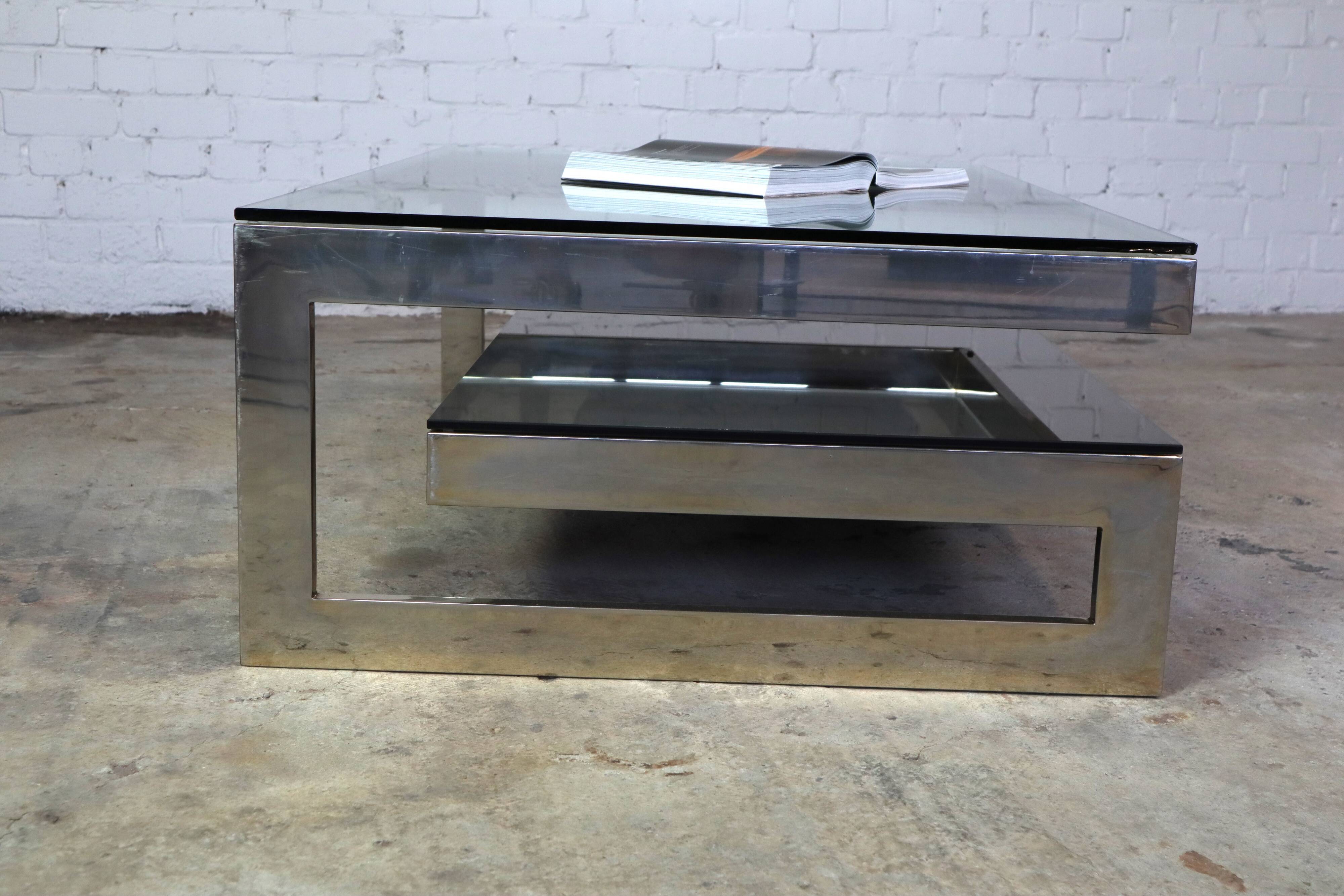 Belgo Chrom G-shape coffee table