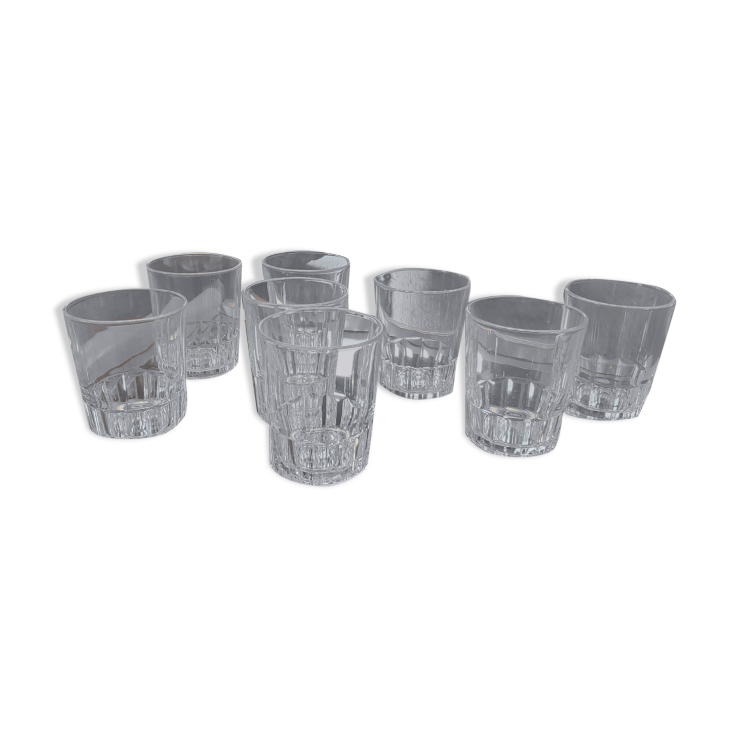 8 50's water glasses