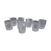 8 50's water glasses