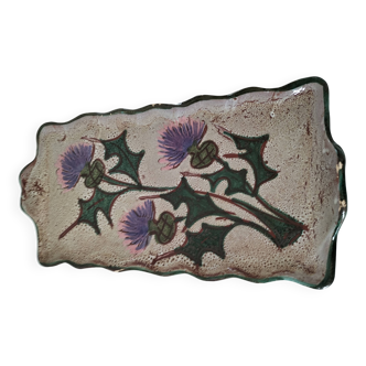 Vintage thistle pattern dish
