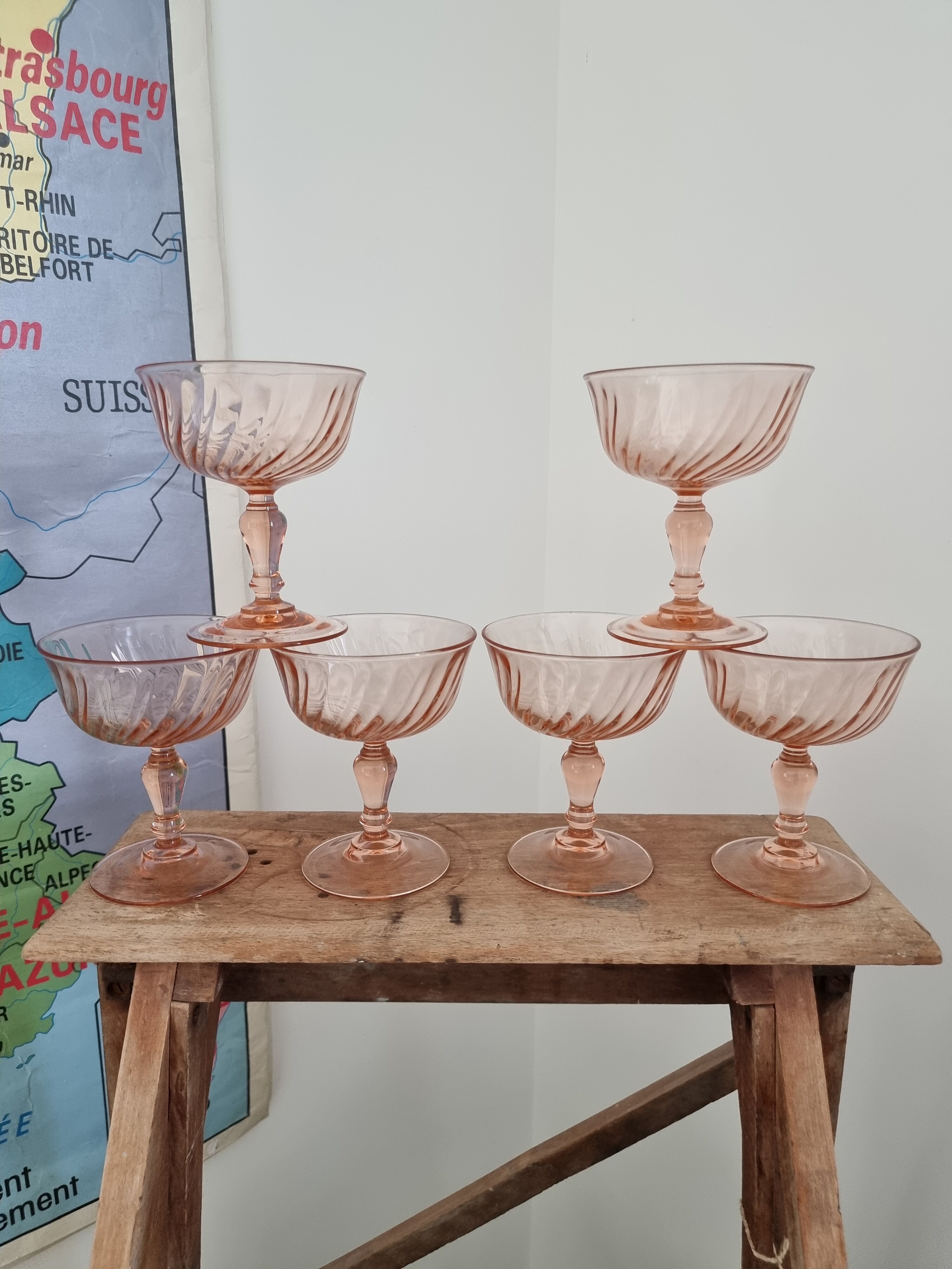 Ensemble de 6 coupes à champagne