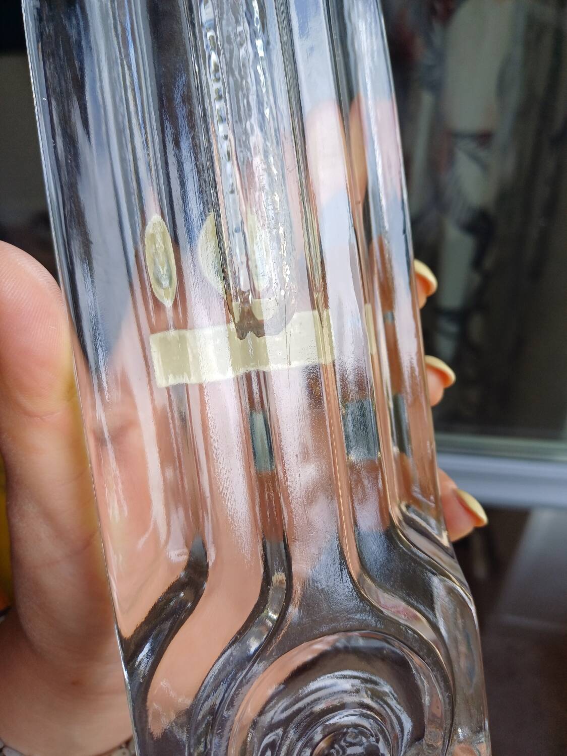 Vase en cristal Walther Kristallglas style Bauhaus