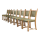 Vintage Danish Brutalist Oak Dining Chairs, Henning Kjærnulf style, 1960s