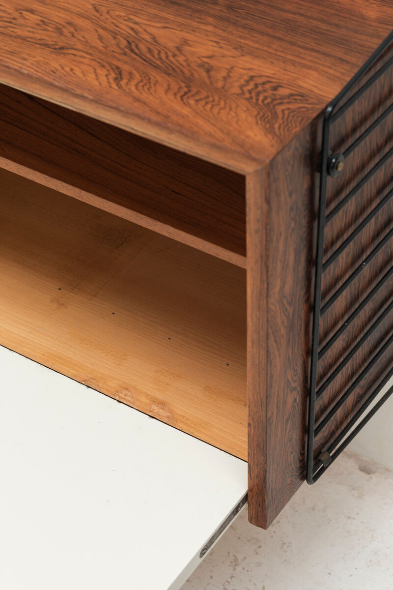 Floating 2-piece wall unit by Nisse Strinning for String, Sweden, 1950s