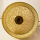 Yellow ochre speckled wall lamp, Clichy opaline, 40s