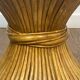 Wheat sheaf coffee table Elinor McGuire. American work. Circa 1970.