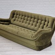 1970s, Swedish design by Swedfurn, Slätta Möbler, 3 seater sofa, vintage velour.