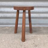 Solid oak tripod stool