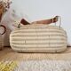 Panier ancien, besace en osier tressé - art populaire