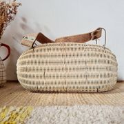 Old wicker basket bag - folk art