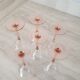 6 Verres à Eau ou Vin / verre à pied Rose par Luminarc