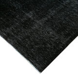 Handmade oriental overdyed 300 cm x 400 cm black wool carpet