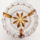 Cut glass ashtray with amber pattern