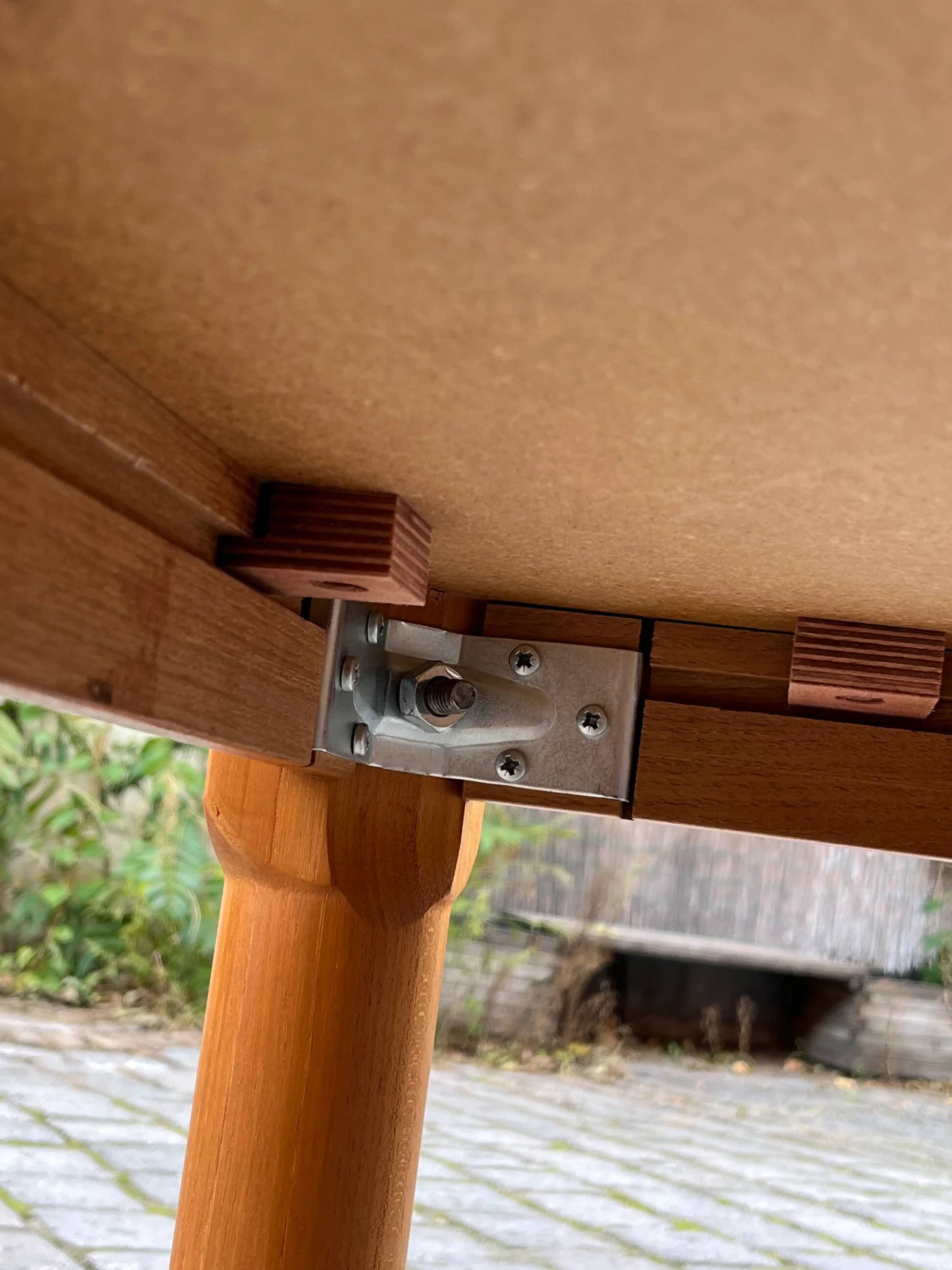 Coffee table teak tiles by Tue Poulsen for Haslev