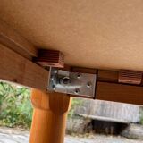 Coffee table teak tiles by Tue Poulsen for Haslev