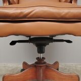 Leather office chair by Fior, 1980