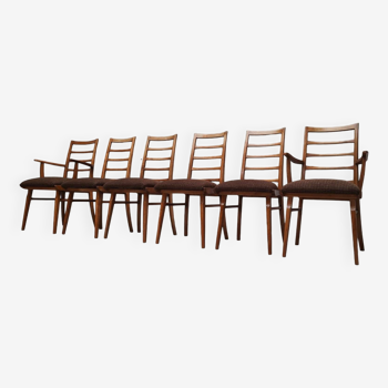 Six chaises du milieu du siècle
