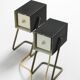 Pair of beautiful Mid Century Modern metal lamps from Kaiser Leuchten