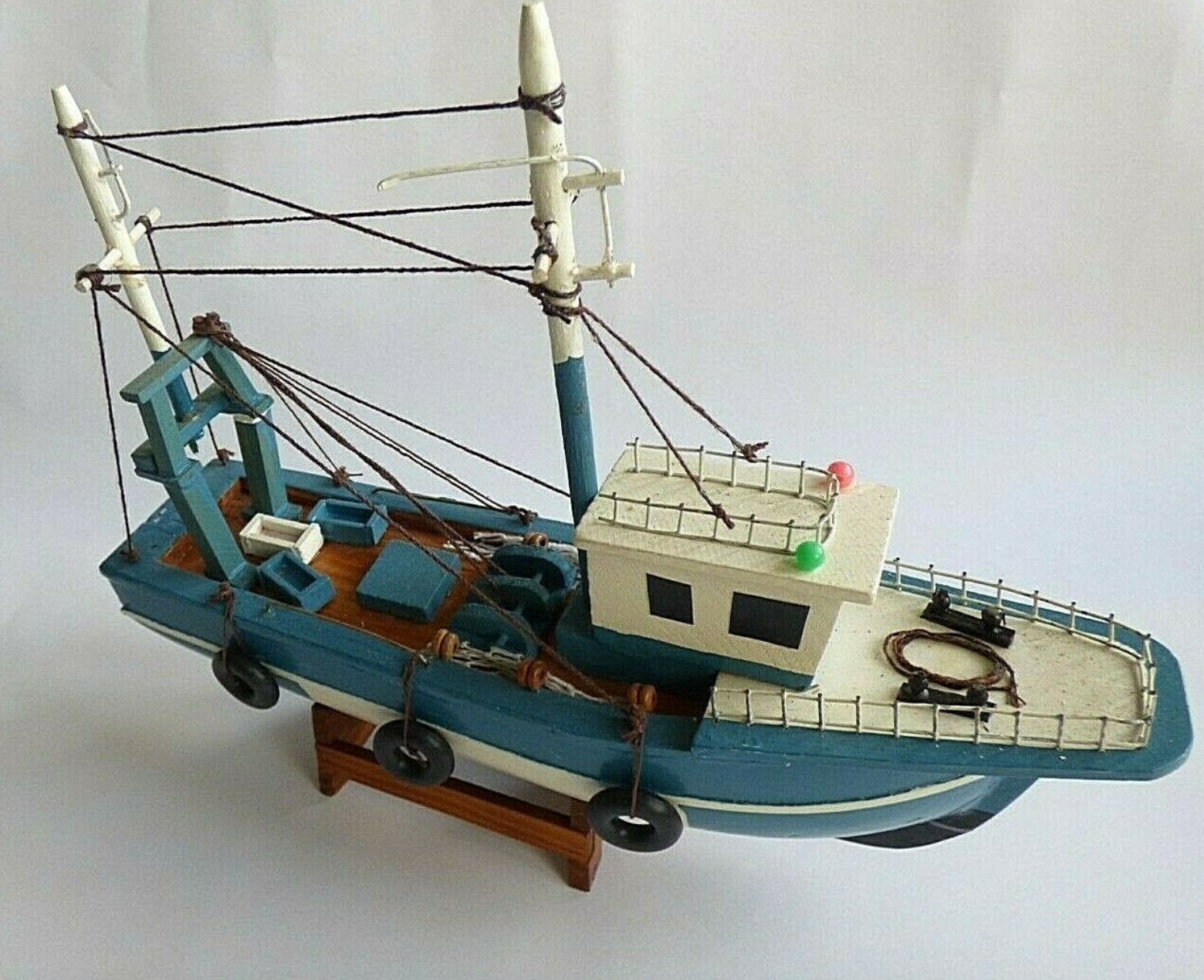 Model fishing boat wood
