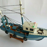 Maquette bateau pêche bois