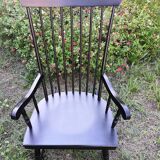 Scandinavian black rocking-chair
