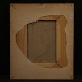 Italian landscape painting oil on cardboard from 20th century