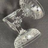 6 Baccarat champagne glasses engraving 3458