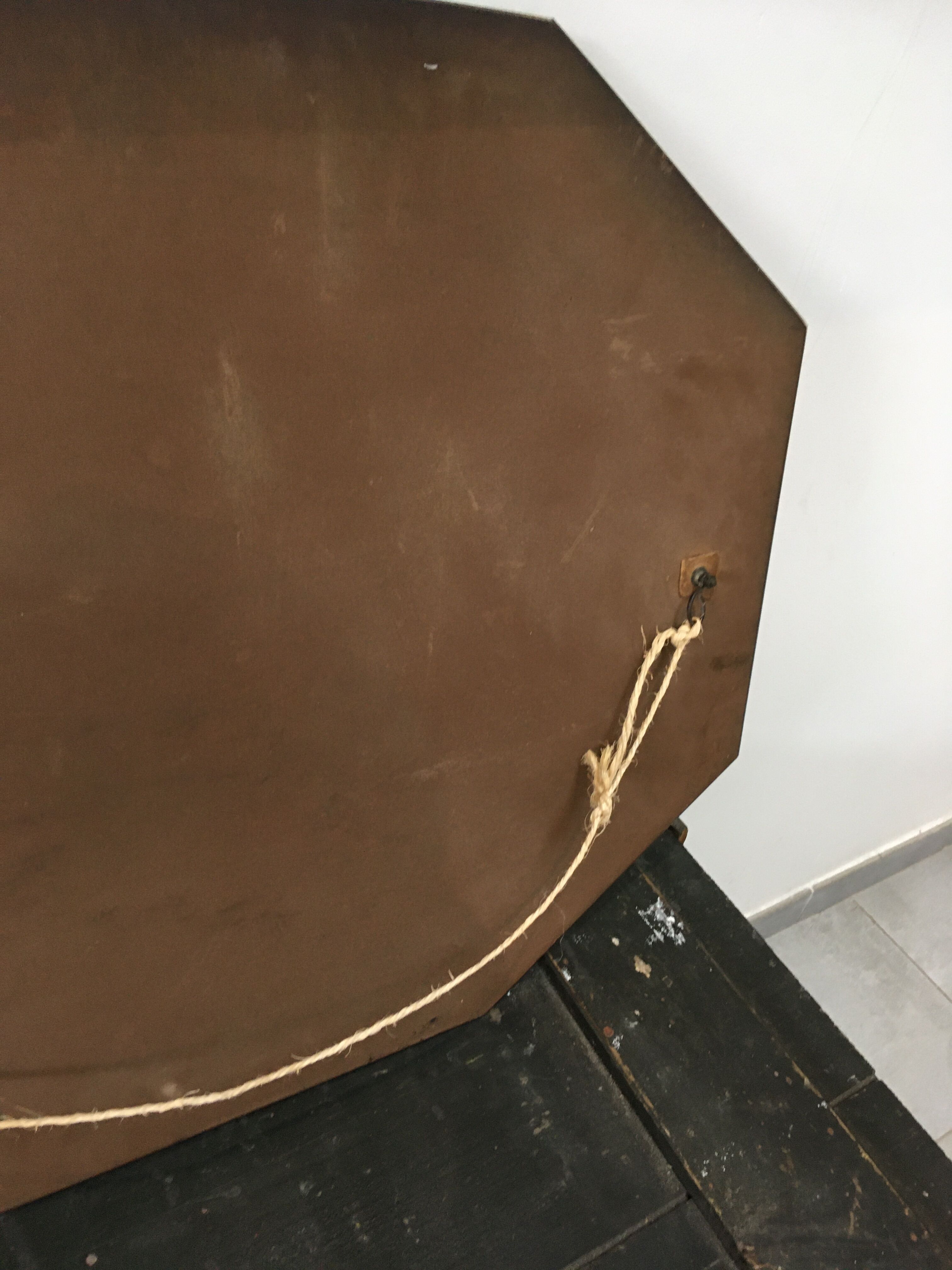 Art deco bevelled mirror  75x54cm