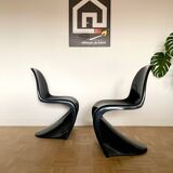 2 Panton S chair chairs Herman Miller / Fehlbaum