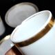 Empire coffee service in porcelain, 19th century swan neck, Paris porcelain