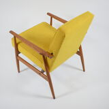 Fauteuil, années 70, couleur jaune