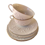 2 breakfasts in Havilland porcelain model Empress