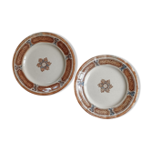 2 assiettes terre de fer Saint-Amand