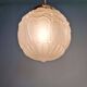 Art Deco satin glass pendant (2 available), 1920s-30s