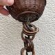 Pair of rattan ceiling lights