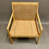 Scandinavian design leather armchair "Bernt Petersen" 1960