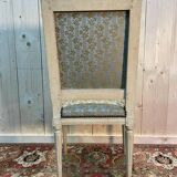 Set of 6 Louis XVI chairs. Beige rechampi